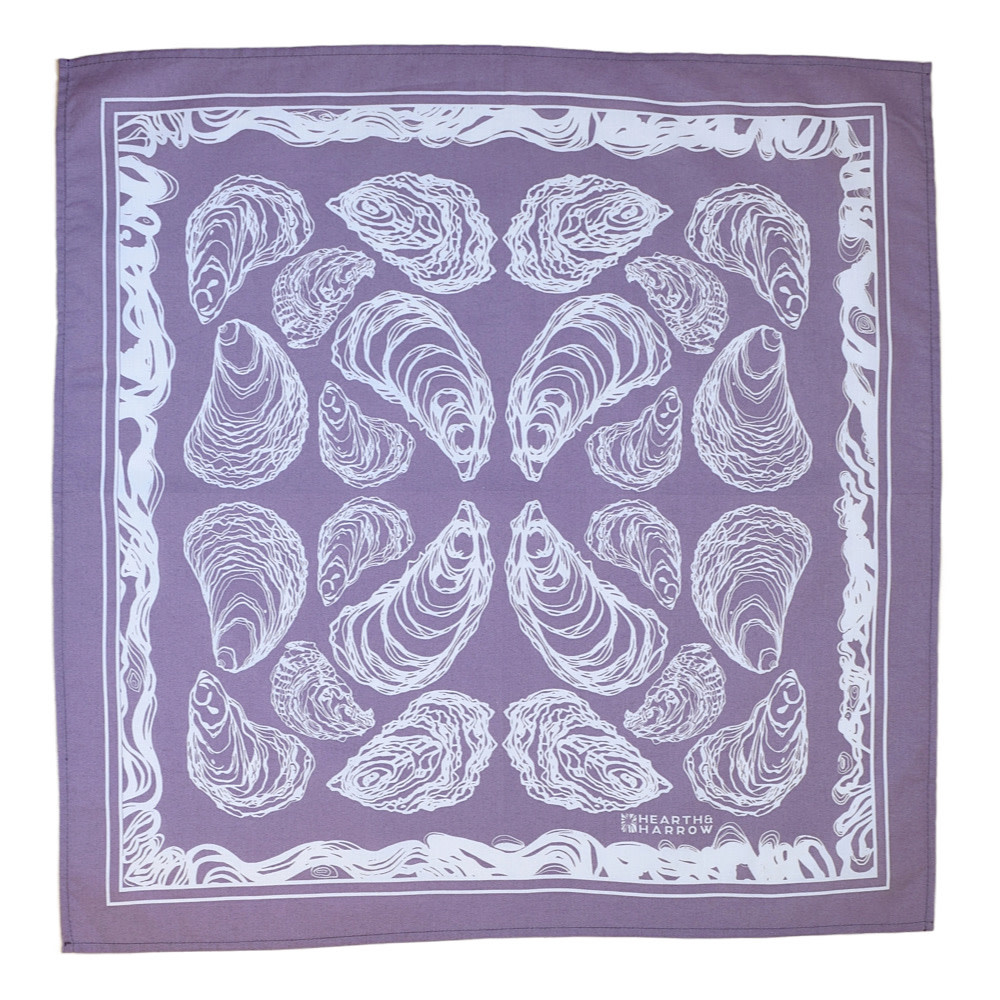 Hearth & Harrow Hearth & Harrow Cotton Bandana - Purple Oyster