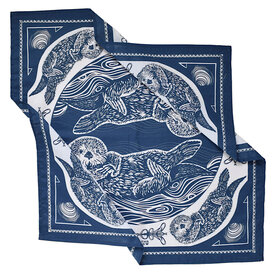 Hearth & Harrow Hearth & Harrow Cotton Bandana - Navy Otter