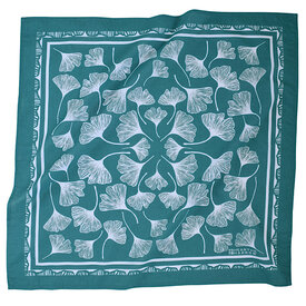 Hearth & Harrow Hearth & Harrow Cotton Bandana - Green Ginko Leaf