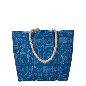 Sea Bags Sea Bags x Daytrip Society - Custom Kennebunkport Icons - Medium Tote - Hemp Handle