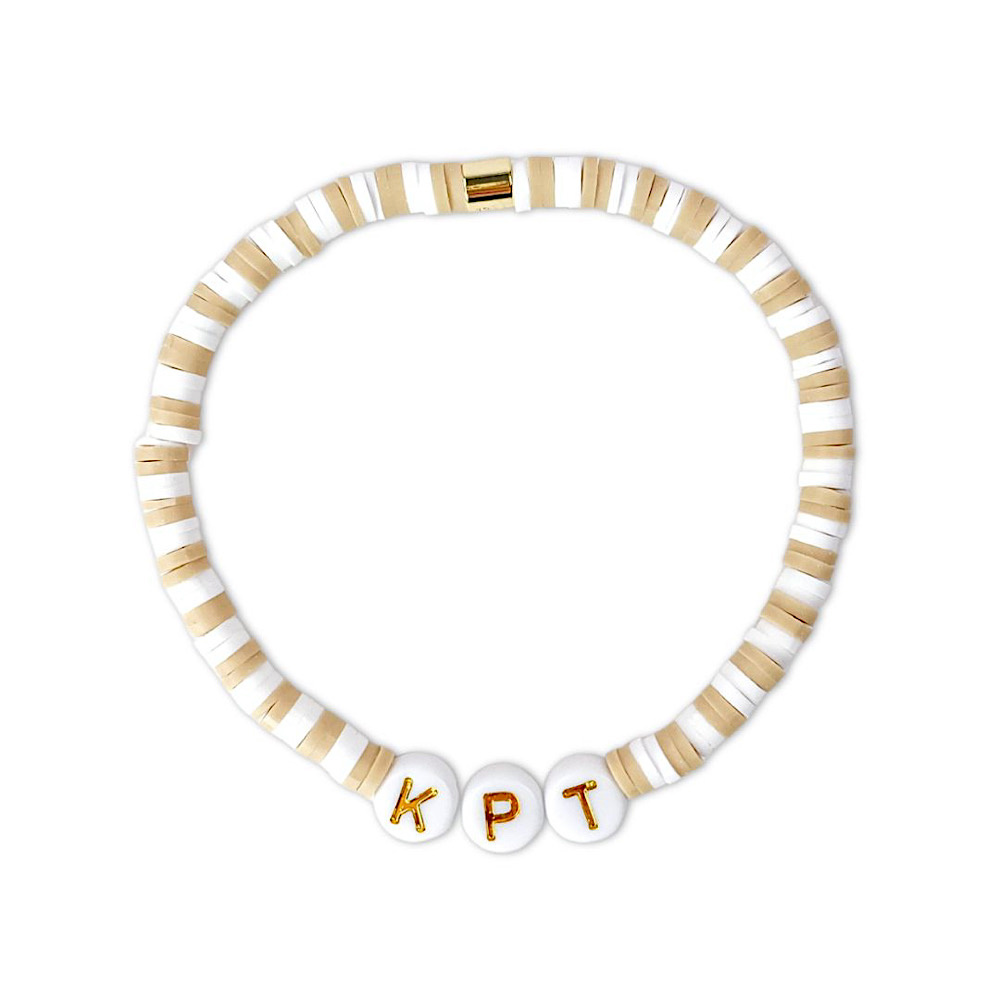 Pura Vida - Vinyl Disc Stretch Bracelet - Custom KPT - Neutral