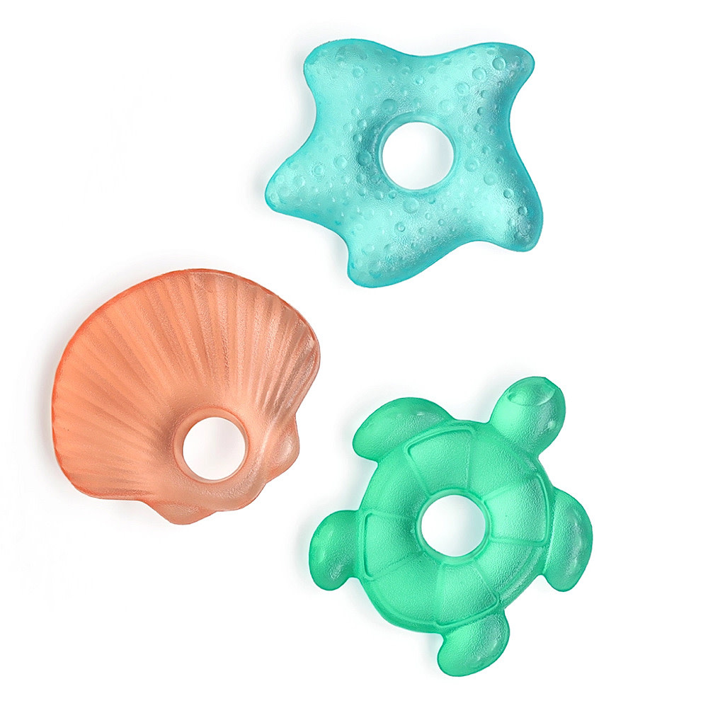 Itzy Ritzy Itzy Ritzy Cutie Coolers Teether 3-Pack - Seaside