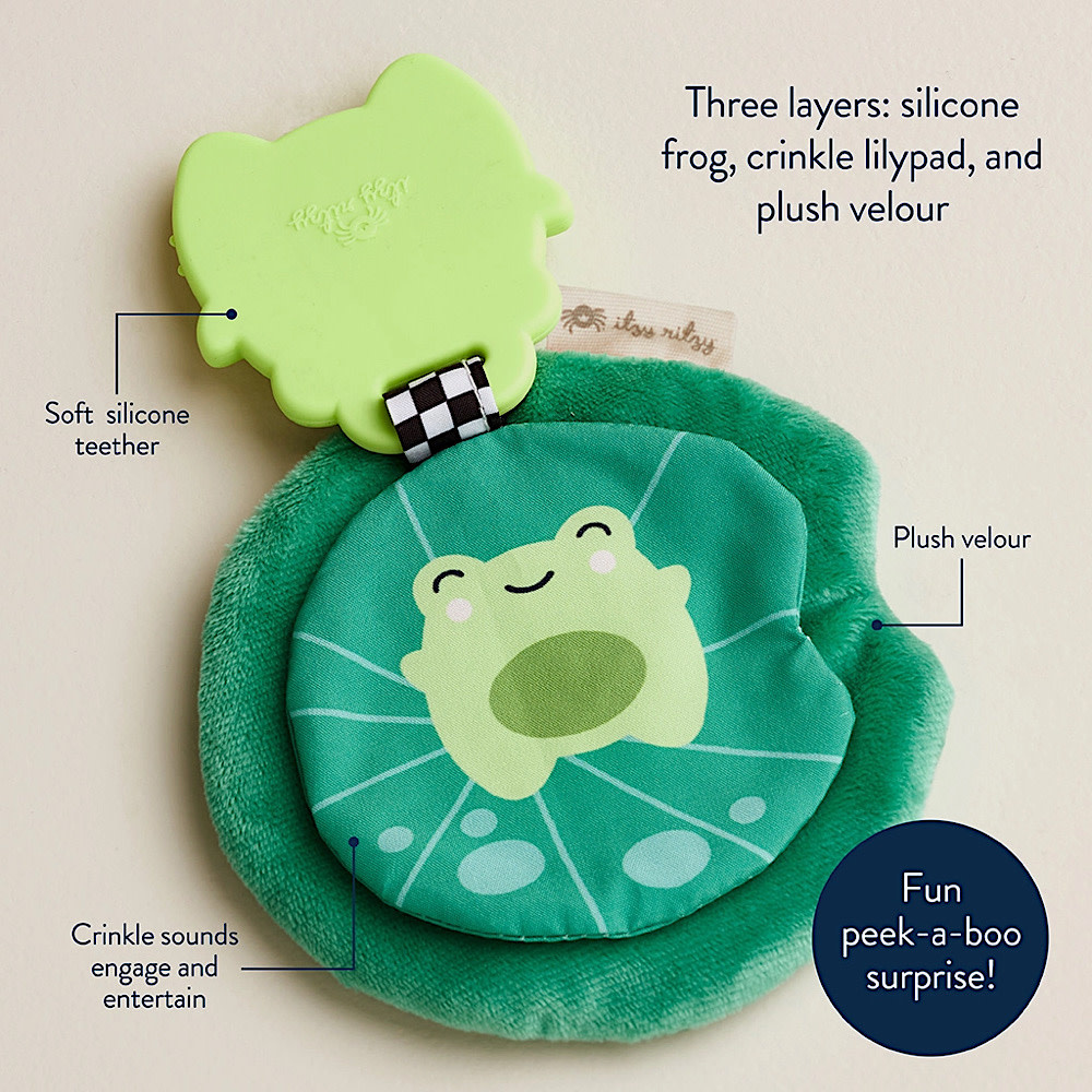Itzy Ritzy Sweetie Crinkle - Frog