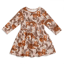 Winter Water Factory Winter Water Factory Calgary Dress - Dreaming Tigers Pink