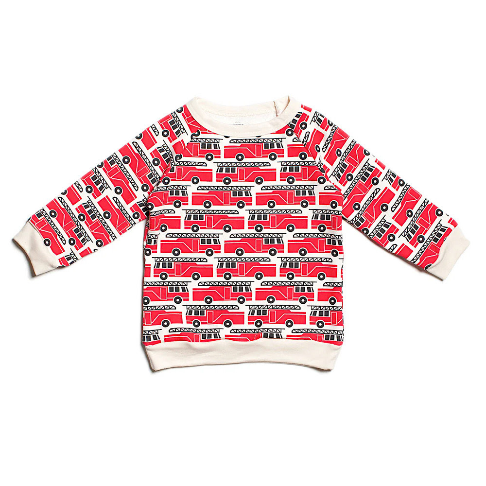 Winter Water Factory Sweatshirt - Firetrucks Red