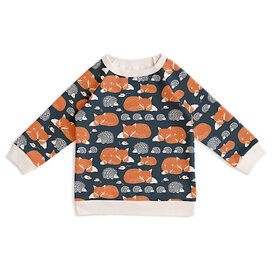Winter Water Factory Winter Water Factory Sweatshirt - Foxes & Hedgehogs Night Sky