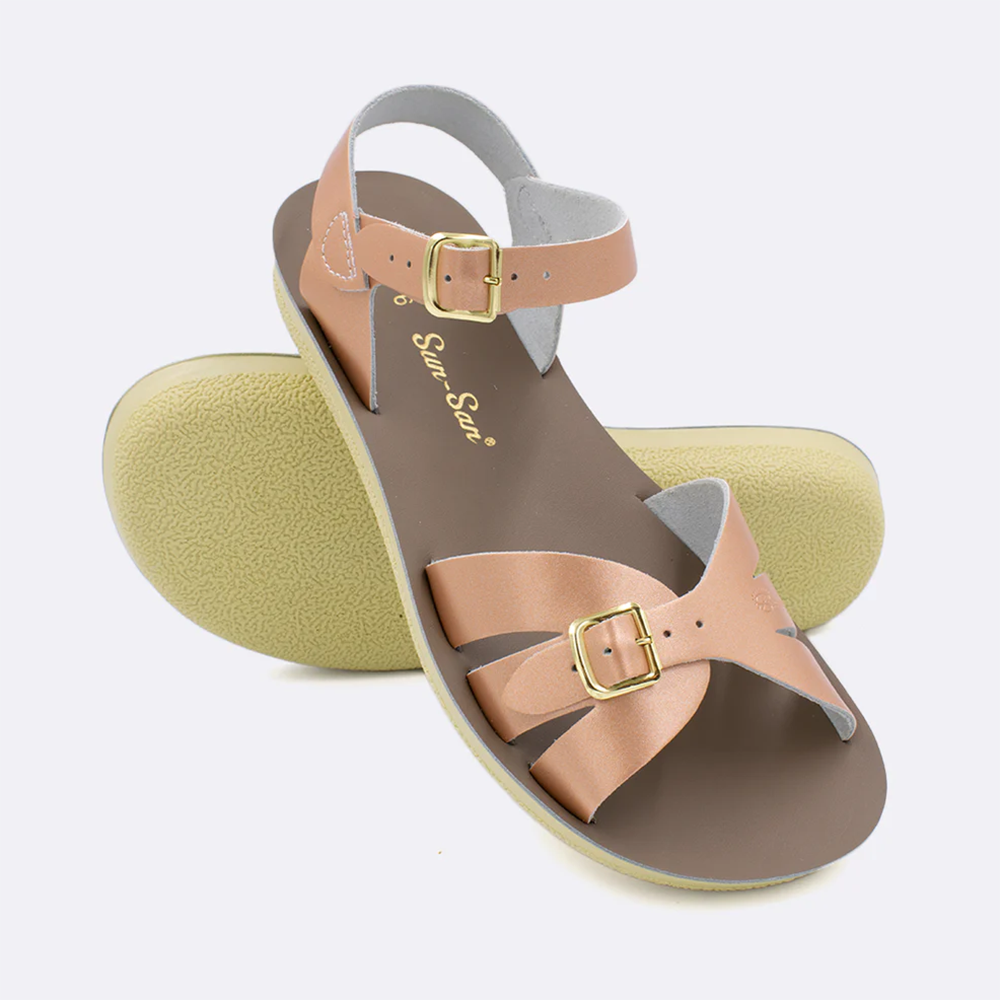 Salt Water Sandals Adult Sun San Boardwalk - Rose Gold