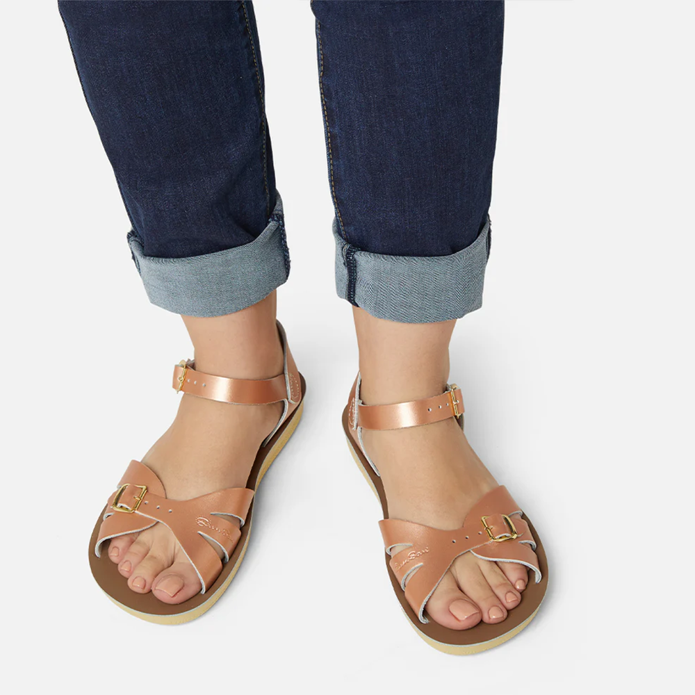 Salt Water Sandals Adult Sun San Boardwalk - Rose Gold
