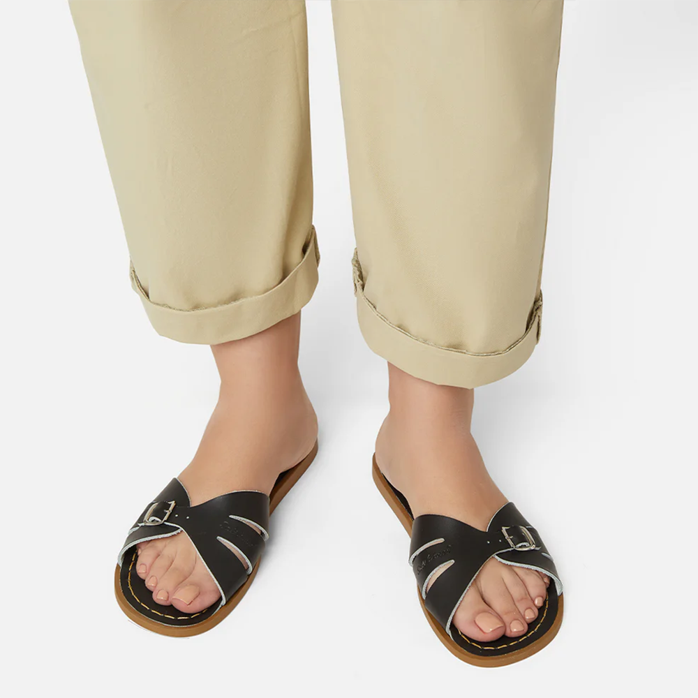 Salt Water Sandals Adult Classic Slides - Black