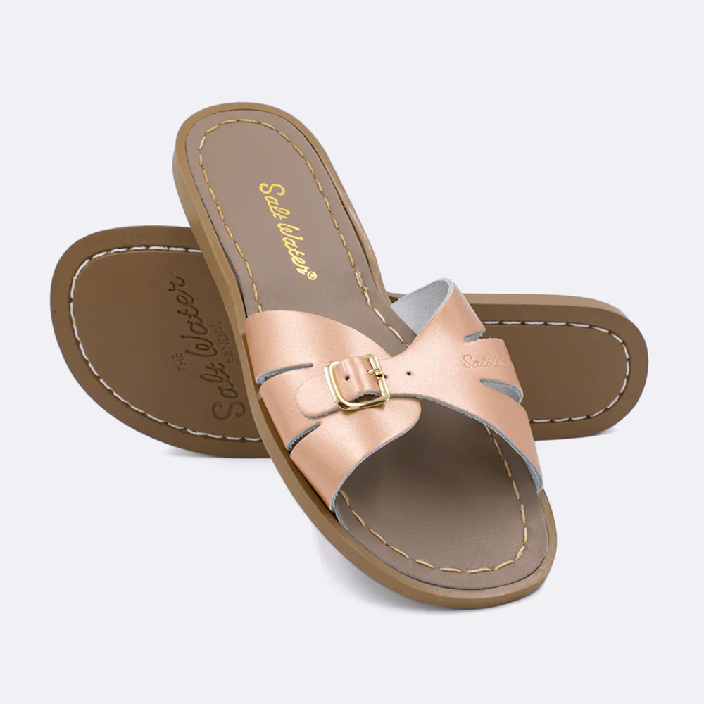 Salt Water Sandals Adult Classic Slides - Rose Gold