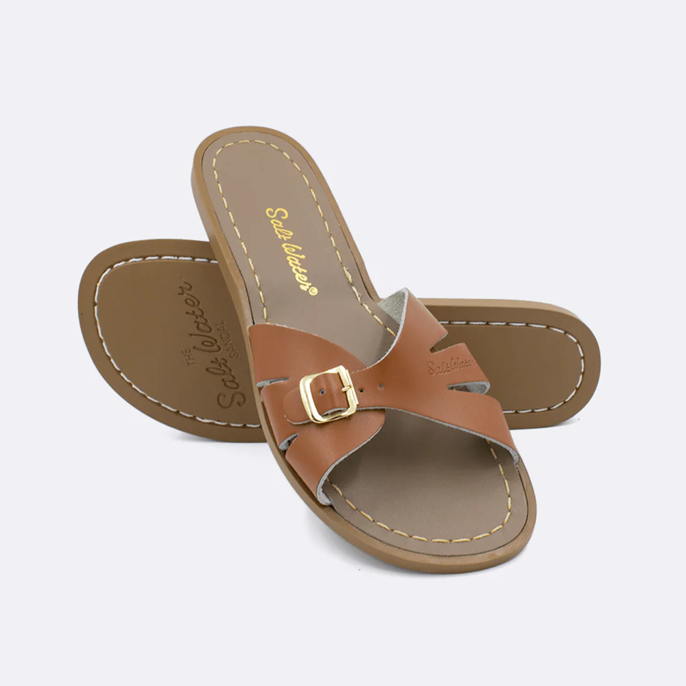 Salt Water Sandals Adult Classic Slides - Tan
