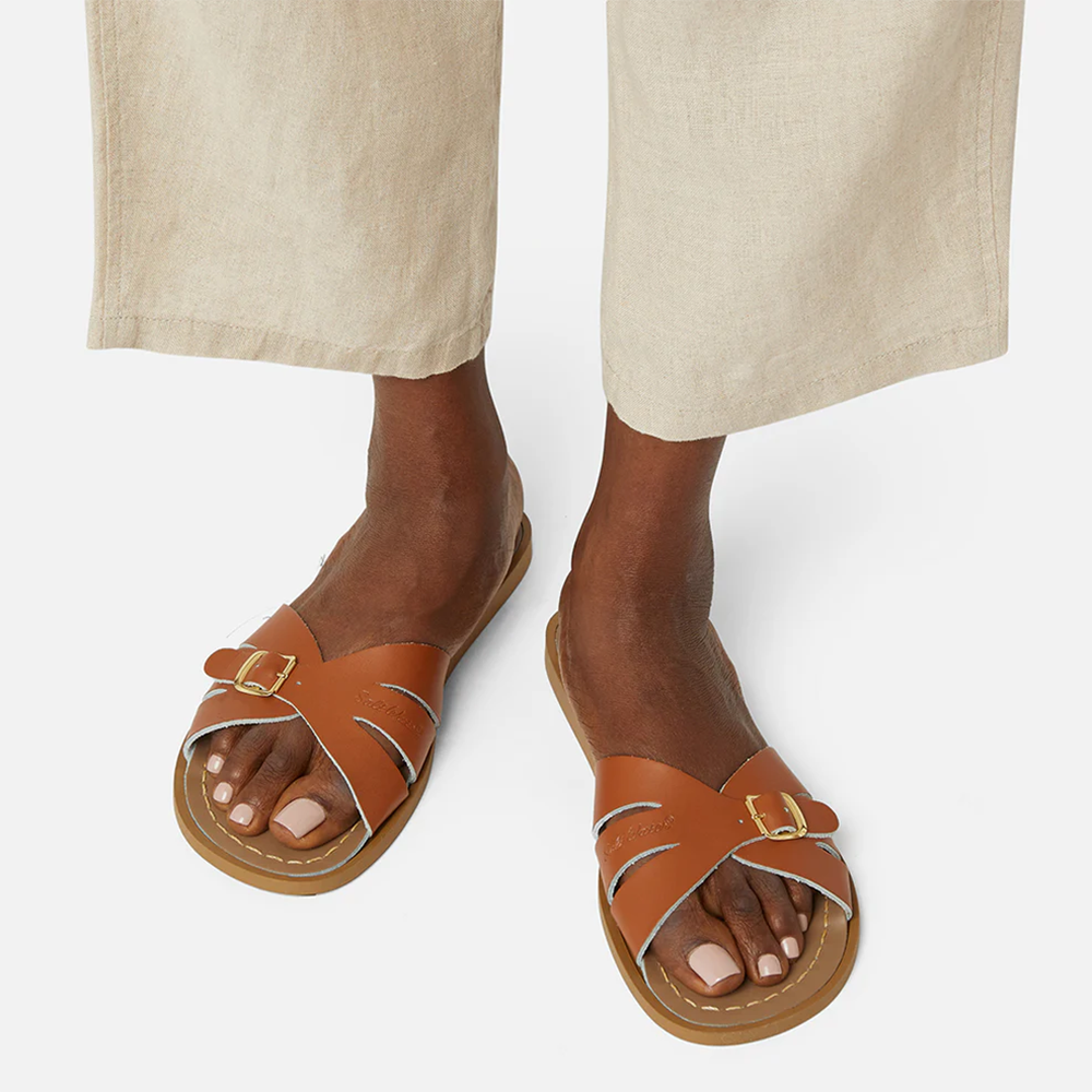 Salt Water Sandals Adult Classic Slides - Tan
