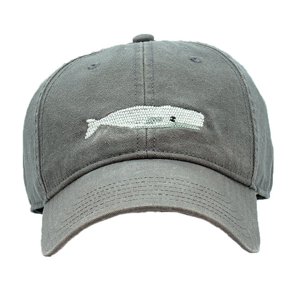 Harding Lane Adult Baseball Hat - White Whale - Dark Grey