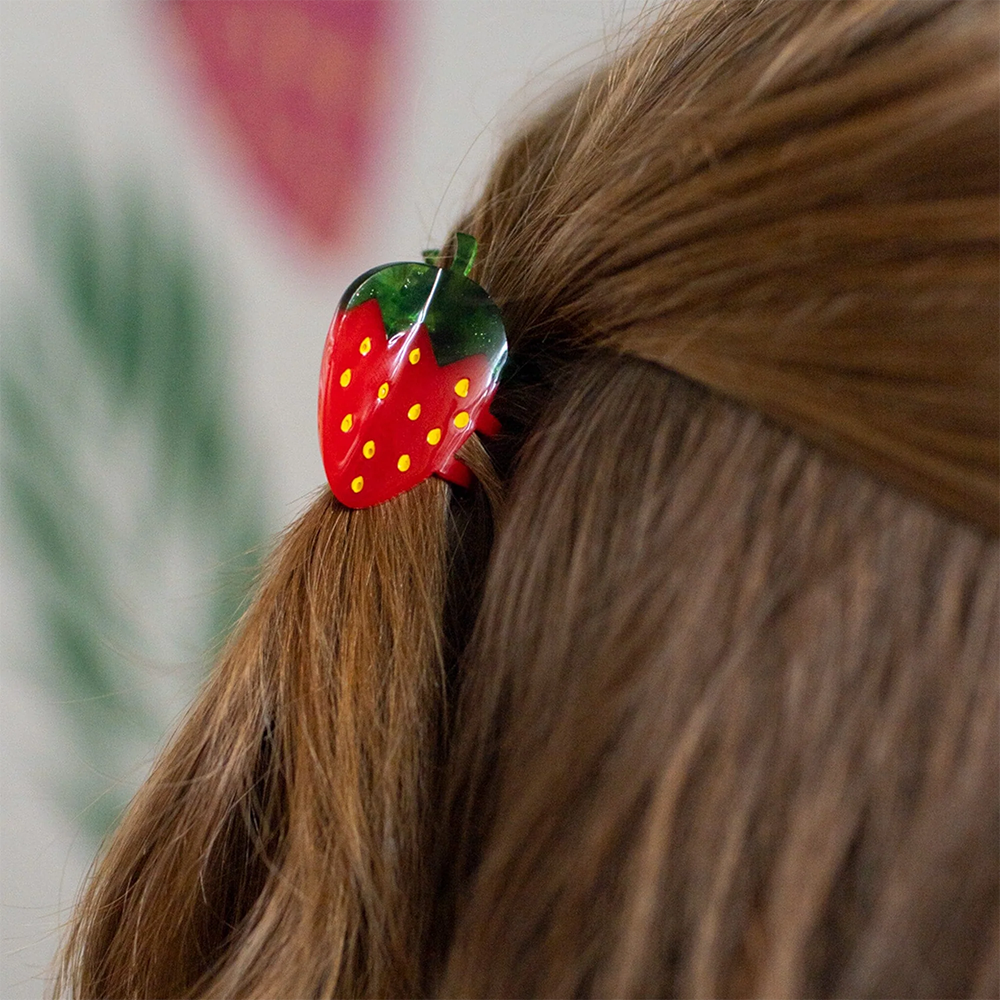 Mini Claw Clip - Strawberry