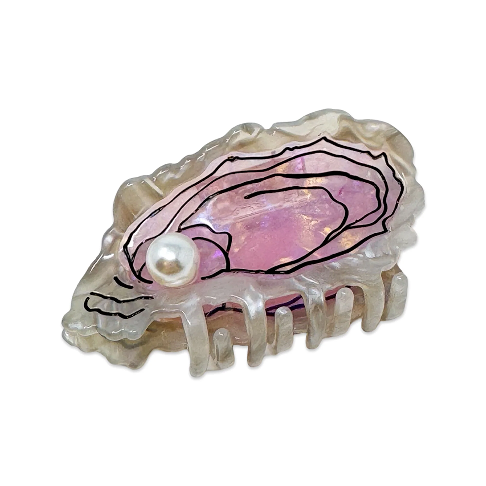 Jenny Lemons Midi Hair Claw Clip - Oyster