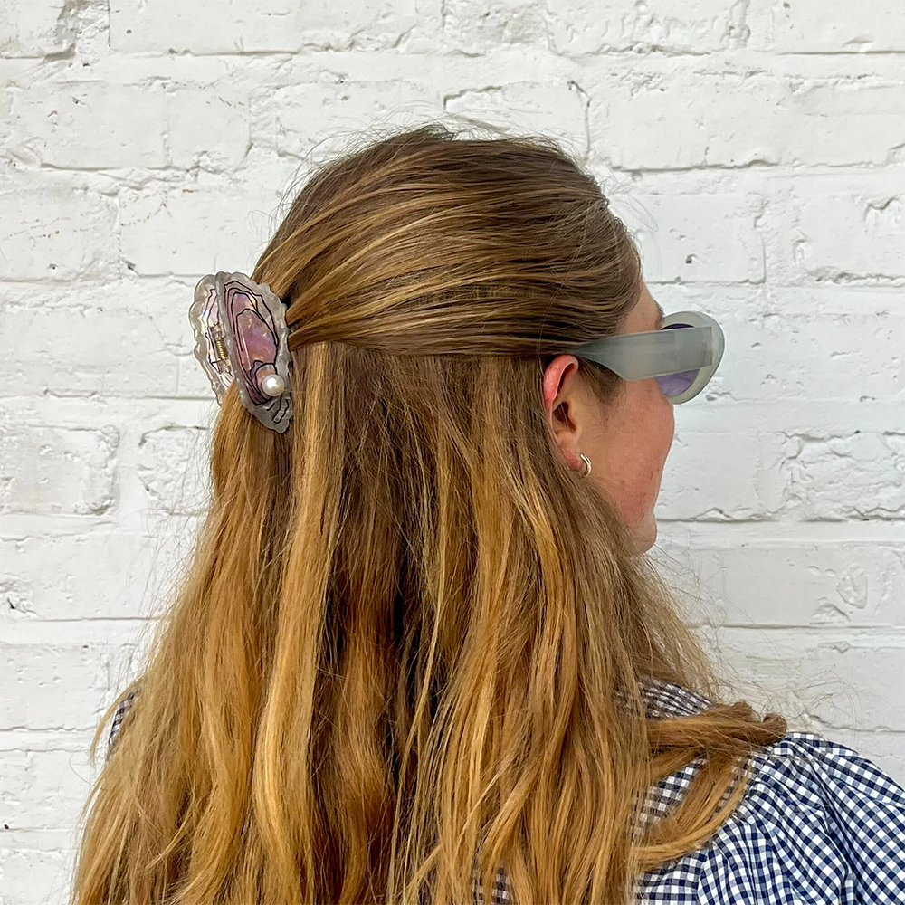Midi Hair Claw Clip - Oyster