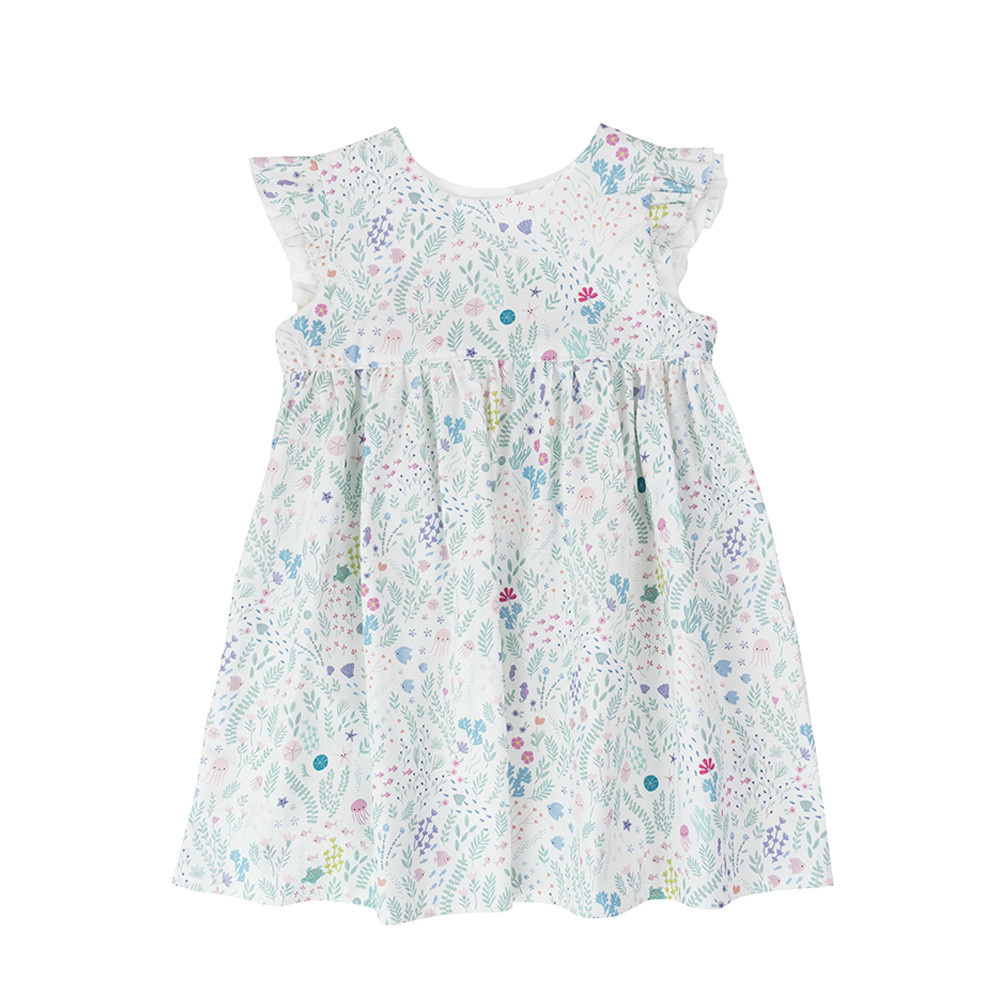 Two Little Beans and Co. Two Little Beans Ruffle Dress - Make Waves