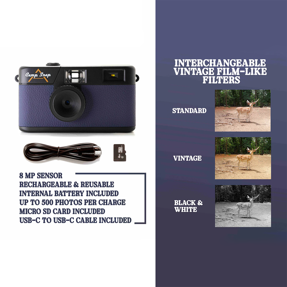 Camp Snap (First Gen) Screen Free Digital Camera - Midnight Blue