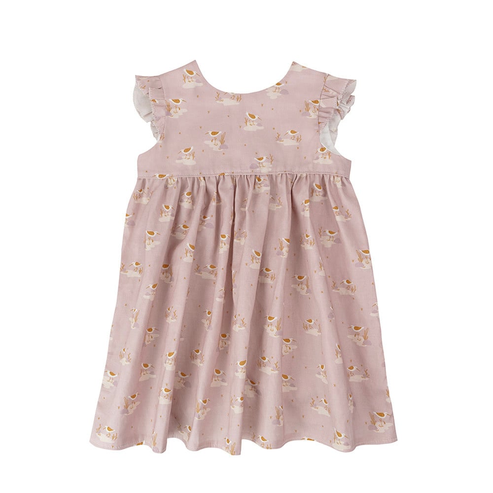 Two Little Beans and Co. Two Little Beans Ruffle Dress - Sandpipers