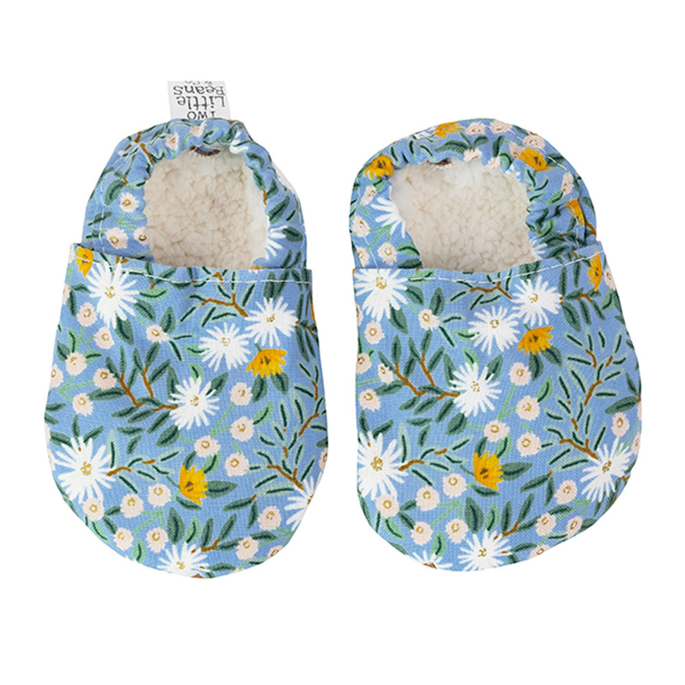 Two Little Beans and Co. Two Little Beans Baby Booties - Rifle Paper Daisy Fields