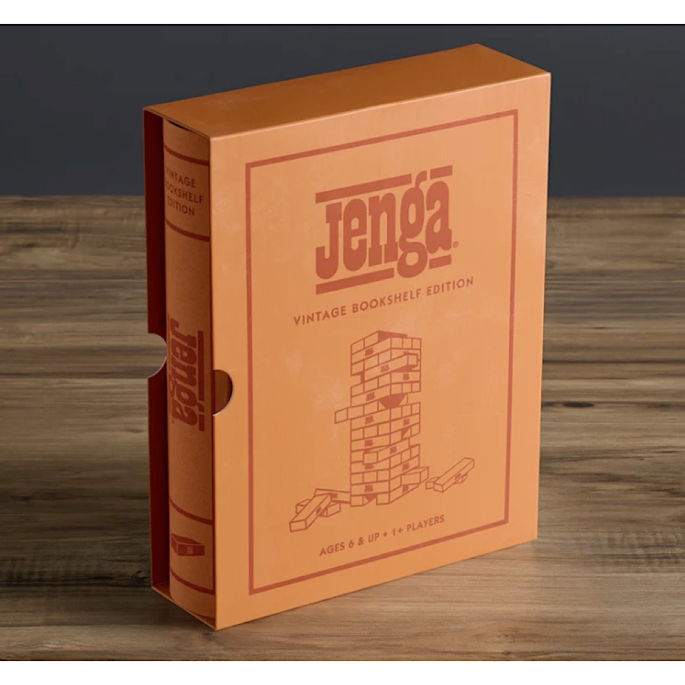 WS Game Company Jenga - Vintage Bookshelf Edition