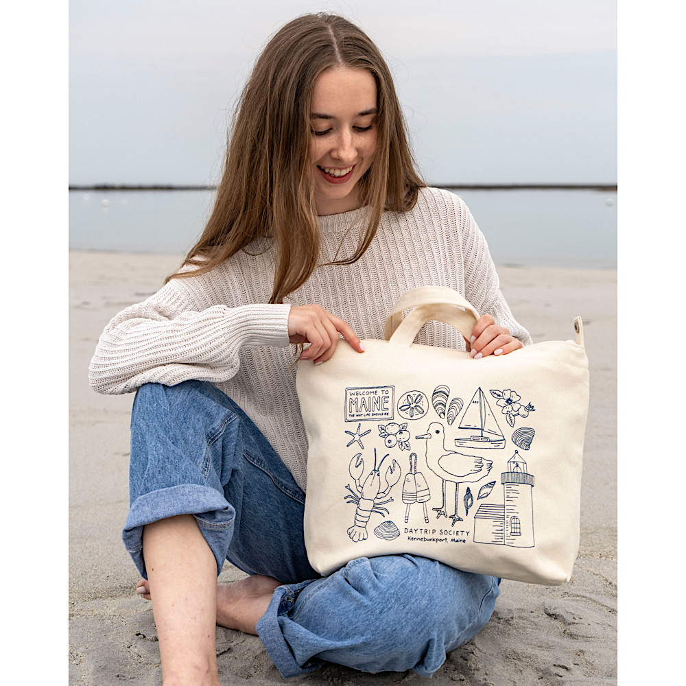 Baggu x Daytrip Society - Custom Horizontal Zip Duck Bag - Kennebunkport Icons