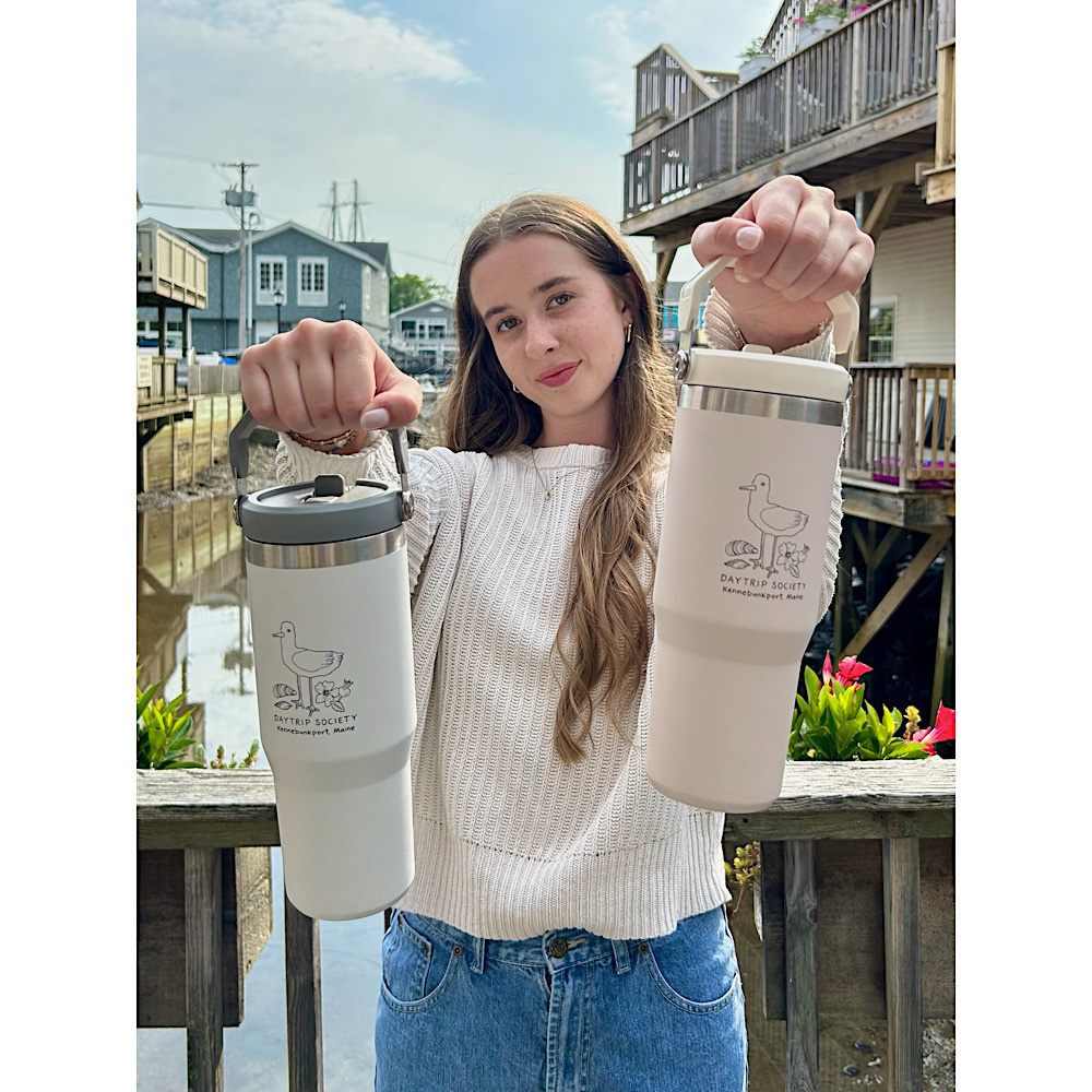 Stanley x Daytrip Society Custom Kennebunkport Icons IceFlow Flip Straw Tumbler 30oz - Rose Quartz