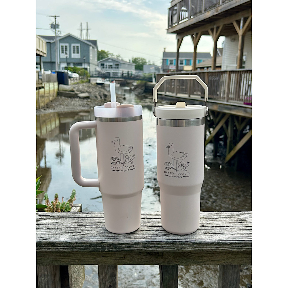 Stanley x Daytrip Society Custom Kennebunkport Icons IceFlow Flip Straw Tumbler 30oz - Rose Quartz