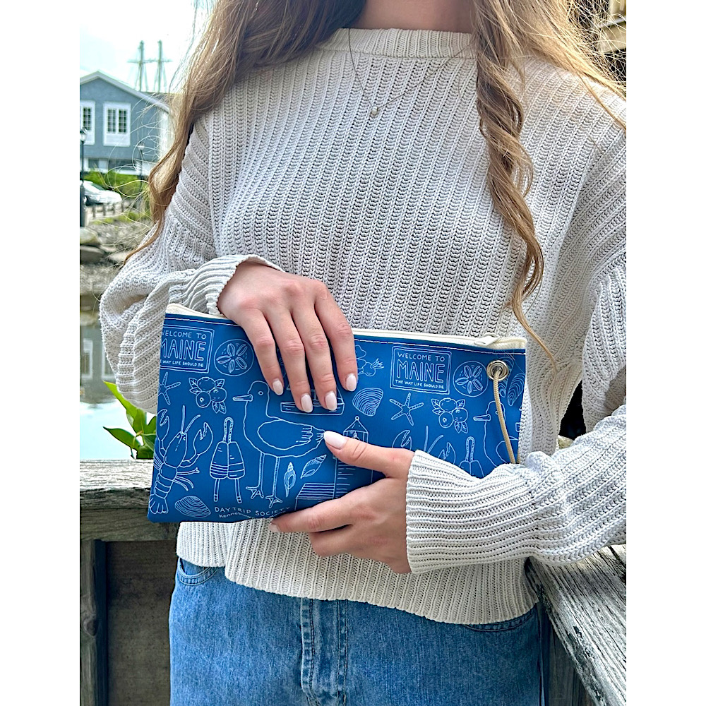 Sea Bags x Daytrip Society - Custom Kennebunkport Icons - Large Wristlet