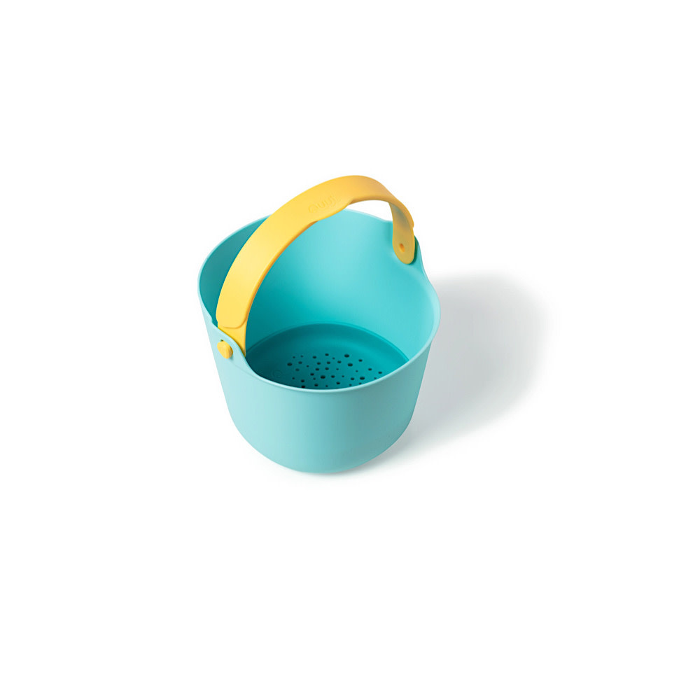 Quut Toys Bucki - Bucket & Sand Sifter - Banana Blue