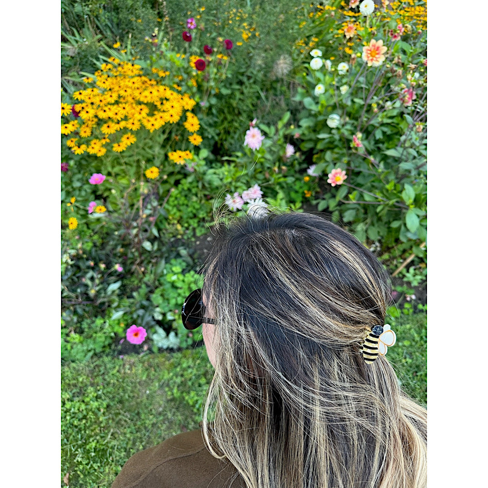 Solar Eclipse Mini Claw Hair Clip - Bee