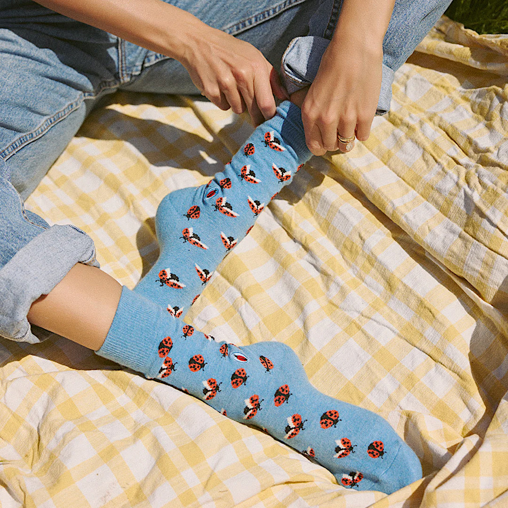 Conscious Step Crew Socks - Ladybugs