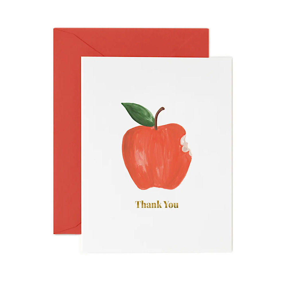 Rifle Paper Co. Rifle Paper Co. - Apple Thank You Teacher Card