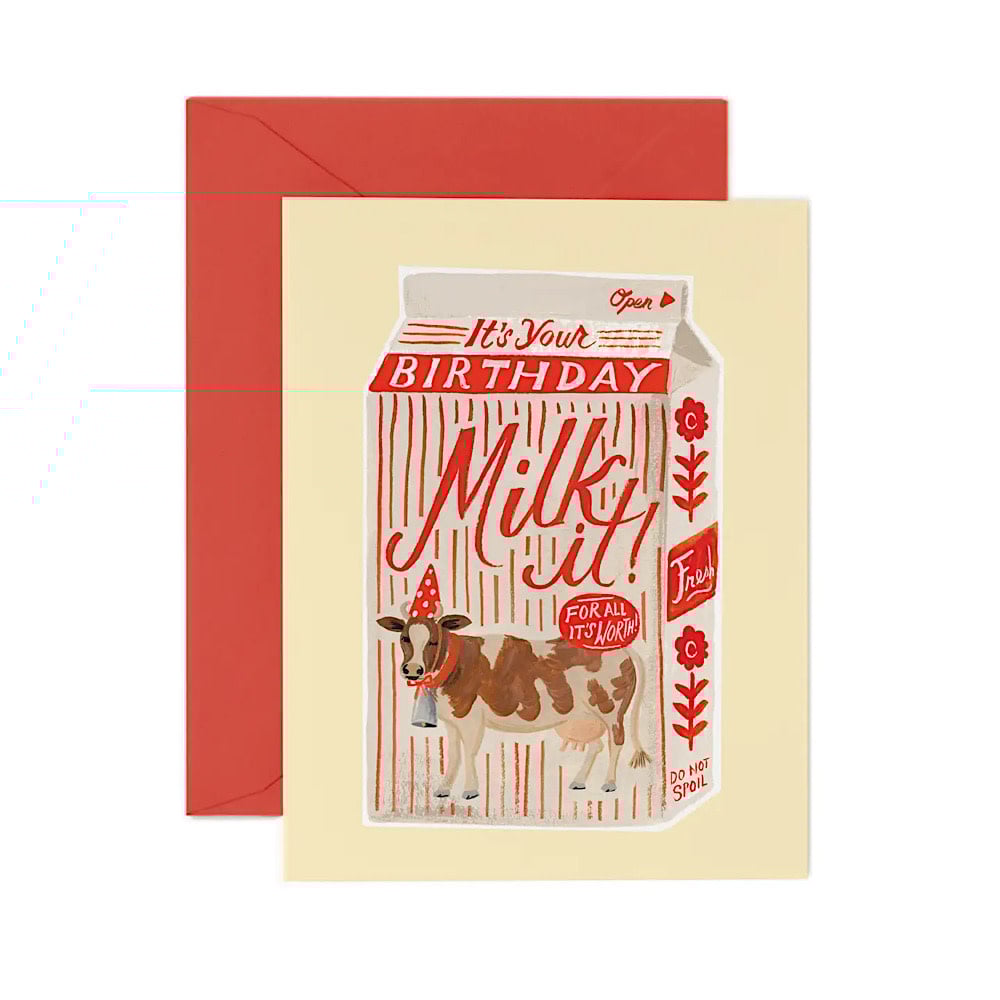 Rifle Paper Co. Rifle Paper Co. - Milk It Birthday Card