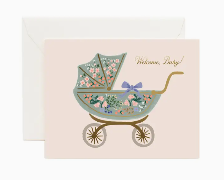Rifle Paper Co. Rifle Paper Co. - Floral Pram Baby Card