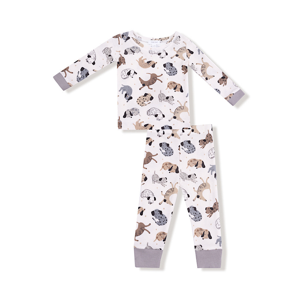 Angel Dear Angel Dear Long Sleeve Loungewear Set - Cozy Pups
