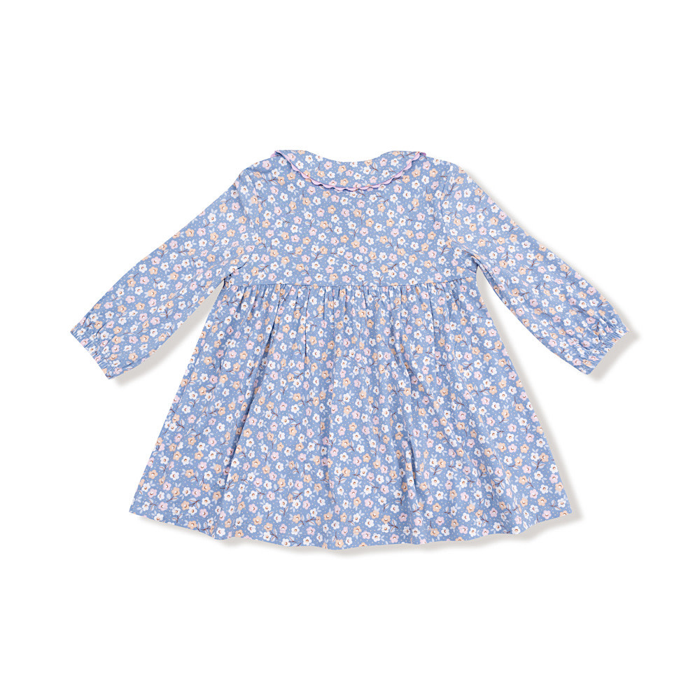 Angel Dear Long Sleeve Jill Dress with Ric Rac Detail - Country Calico