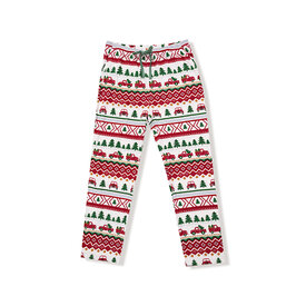 Angel Dear Angel Dear Adult Bottom w/ Pockets - Red Truck Fair Isle
