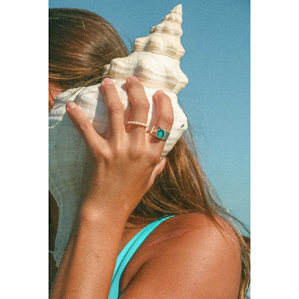 The Salty Gem Amor Pearl Ring -