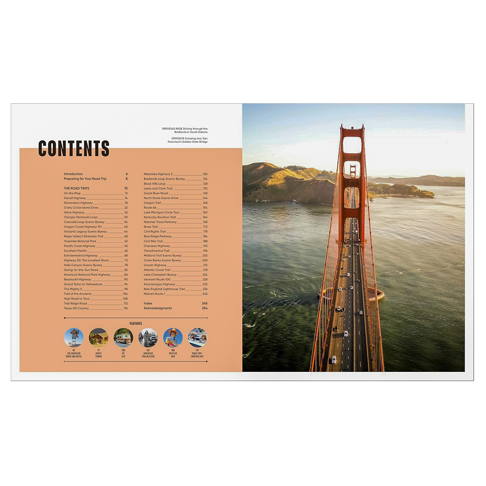 Road Trips USA Hardcover Book