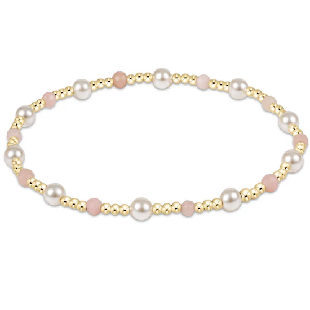 ENewton ENewton Gemstone Bracelet - Pearl Pattern - Sincerity - Pink Opal