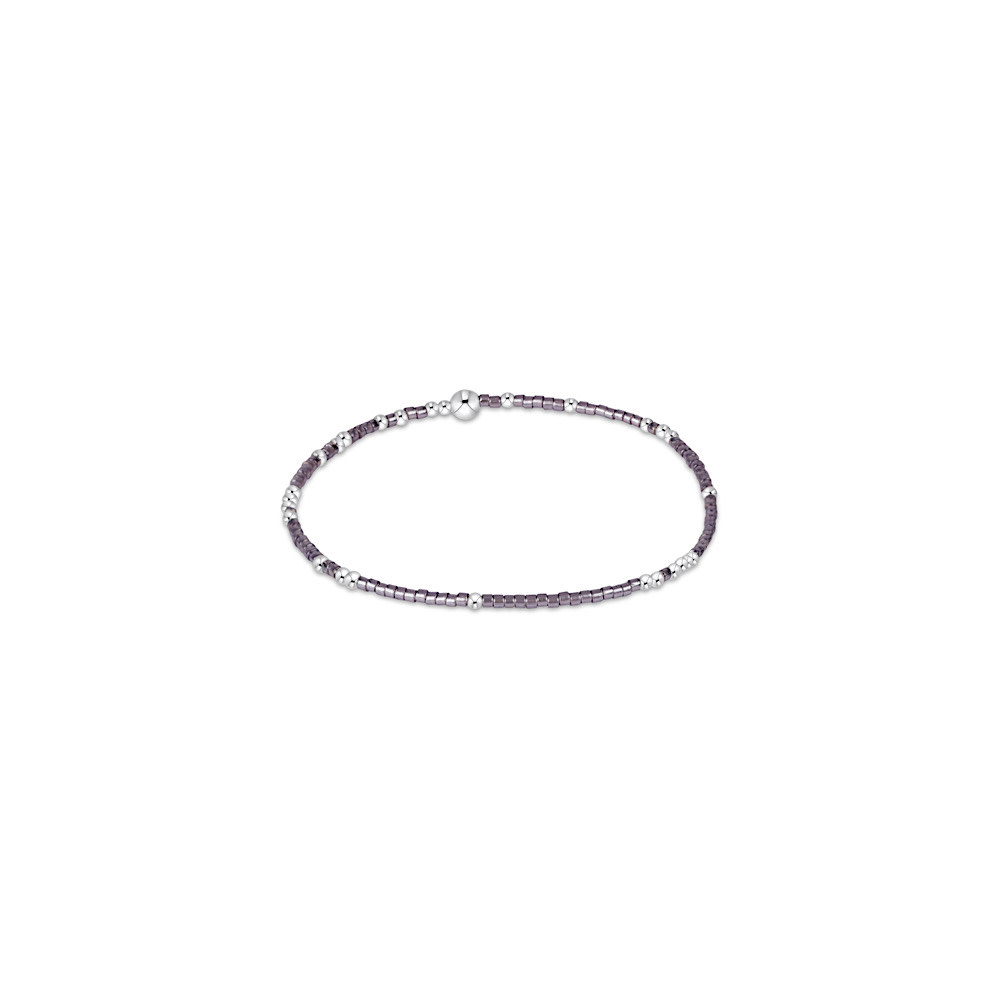 ENewton Sterling Hope Unwritten Beaded Bracelet - Taupe with a Twist