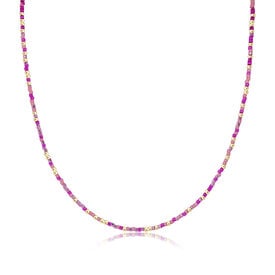 ENewton ENewton Choker - Hope Unwritten Beaded - Back to the Fuchsia - 15 Inch