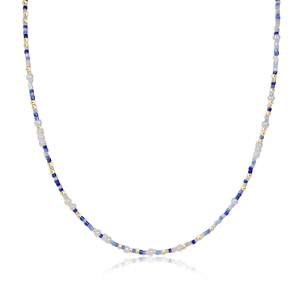 ENewton ENewton Choker - Hope Unwritten Beaded - Smurf's Butt Blue - 15 Inch
