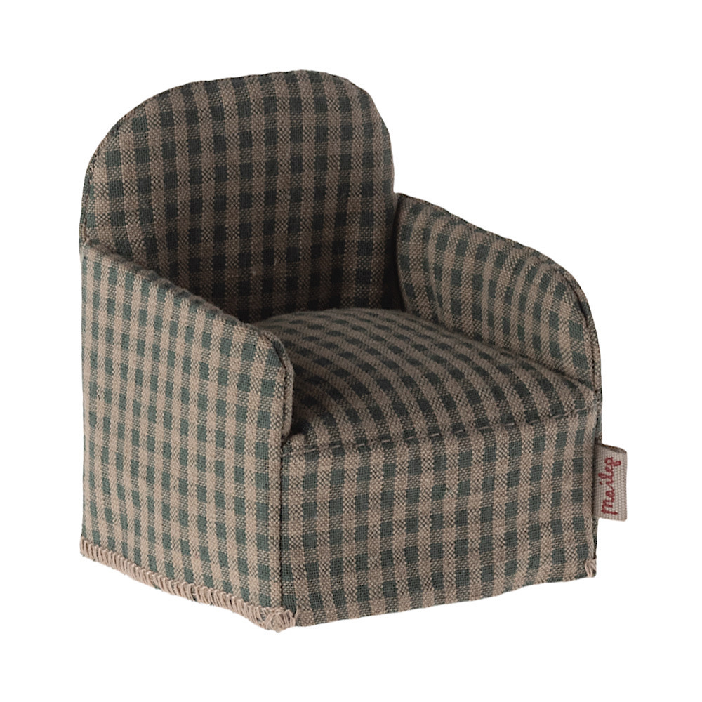 Maileg Maileg Chair - Green Checker