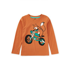 Tea Collection Tea Collection Motor Bike Fox Graphic Tee - Raw Sienna