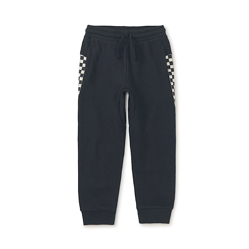 Tea Collection Tea Collection Stripe-Out Joggers - Jet Black