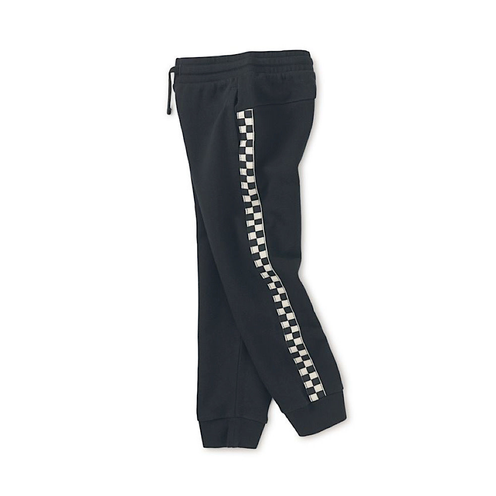 Tea Collection Stripe-Out Joggers - Jet Black