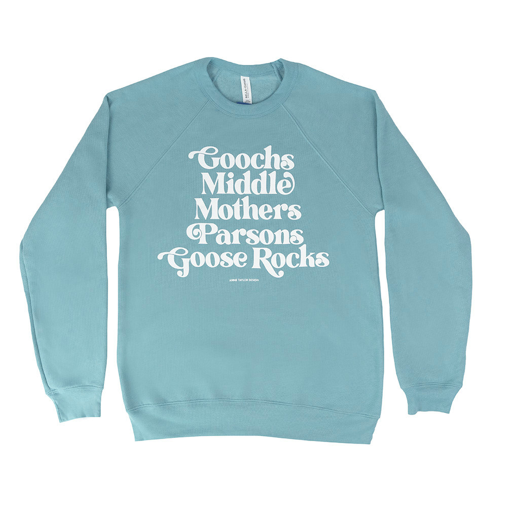 Annie Taylor Design Annie Taylor Beaches Crewneck - Blue Lagoon -