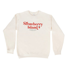 Annie Taylor Design Annie Taylor Crewneck - Strawberry Island - Sweet Cream -